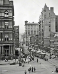 Cincinnati circa  Main Street from Fountain Square With a nice view of the Blymyer Building